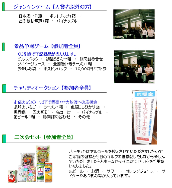 第２０回きくやゴルフ会　当日の予定・出欠ハガキ提出方法
